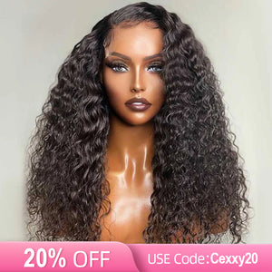 5X5 UNDETECTABLE INVISIBLE LACE GLUELESS CLOSURE LACE DEEP CURLY WIG | REAL HD LACE