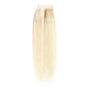 #613 Blonde 4*4 Lace Closure Straight - cexxyhair.com