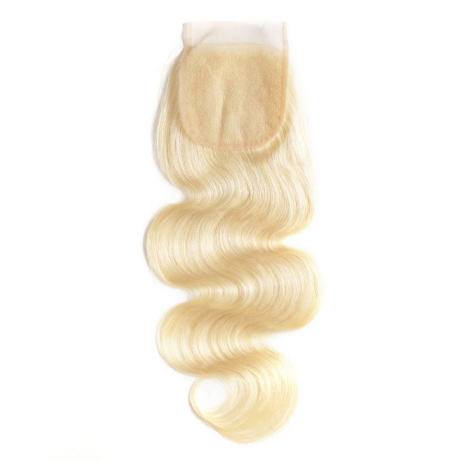 #613 Blonde 4*4 Lace Closure Body Wave - cexxyhair.com