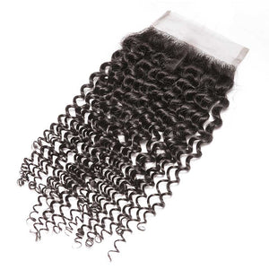 CEXXY Hair 4*4 Brazilian Hair Lace Closure Kinky Curly - cexxyhair.com