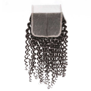 CEXXY Hair 4*4 Brazilian Hair Lace Closure Kinky Curly - cexxyhair.com