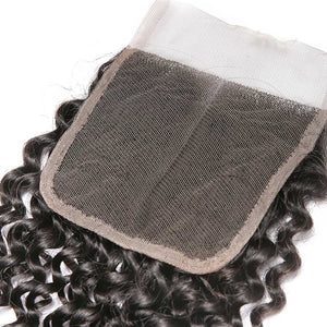 CEXXY Hair 4*4 Brazilian Hair Lace Closure Kinky Curly - cexxyhair.com