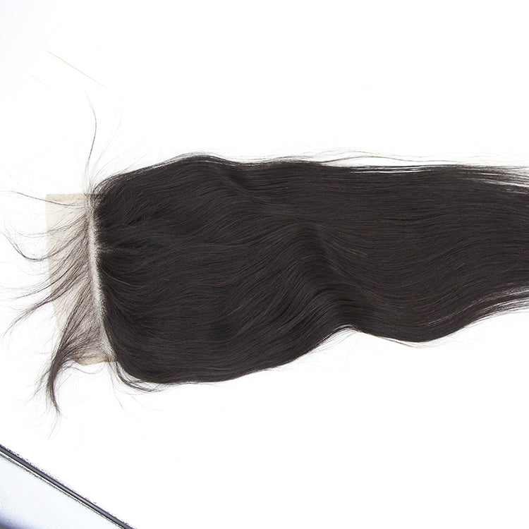 7x7 Closure Swiss Lace Straight Unprocessed Human Virgin Hair