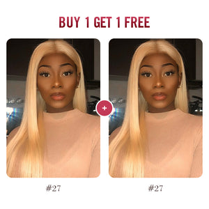 BOGO Sale, 4*4 Closure Wig, Straight Colored Wig 180%