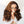 13x4 Highlight Brown Layered Bouncy Wavy Lace Frontal Human Hair Wig - SHINE HAIR WIG