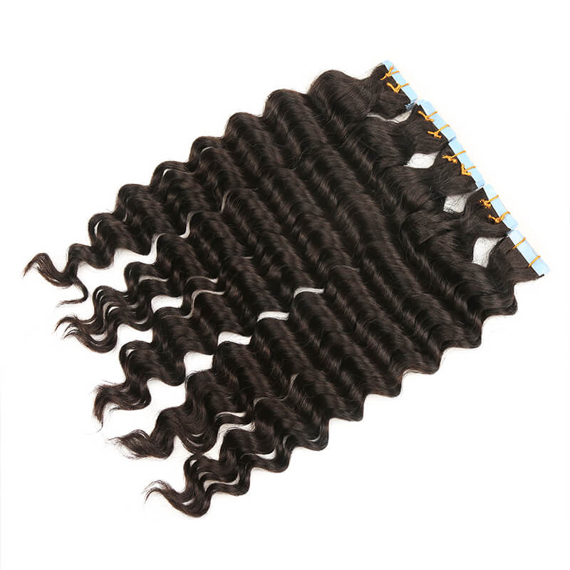 New arrivals natural wave tapes hair for black woman 50G/20PCS