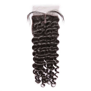 CEXXY Hair 4*4 Brazilian Hair Silk Base Closure Deep Wave - cexxyhair.com