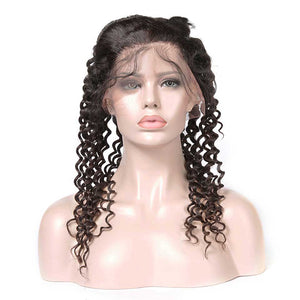 CEXXY Hair 360 Lace Frontal Human Hair Deep Wave - cexxyhair.com