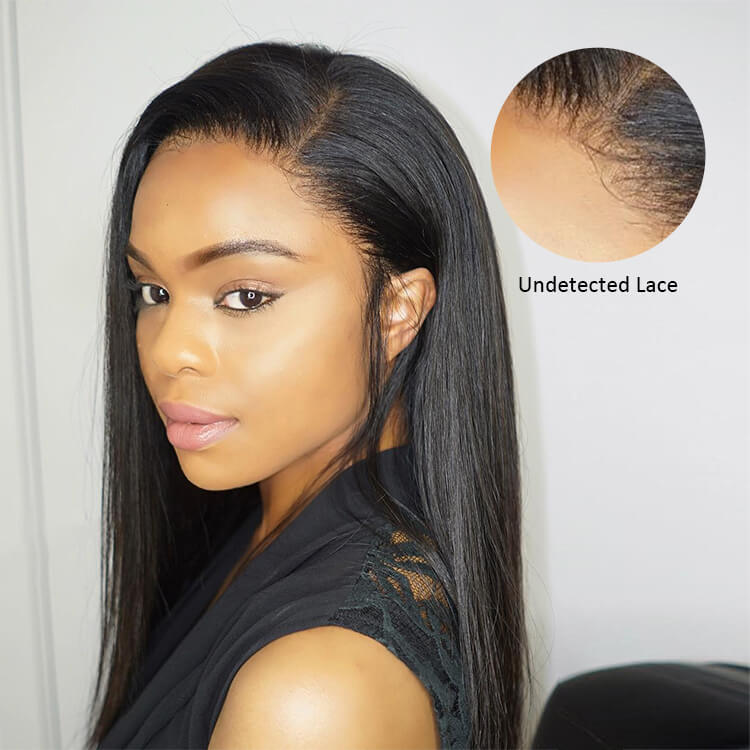 Transparent Invisible Lace Front Wig Straight 13x6 Undetected Lace Frontal - cexxyhair.com
