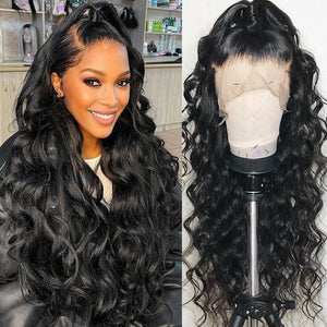 Natural Wave 13x4 Lace Frontal Wig 200% Density