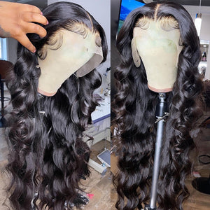 Natural Wave 13x4 Lace Frontal Wig 200% Density