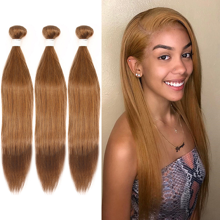 Cexxy Virgin Hair #30 Colored Hair Extension Straight Bundle Deal