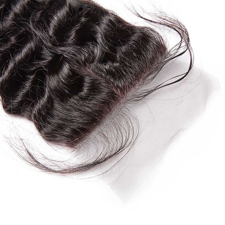 CEXXY Hair 4*4 Brazilian Hair Silk Base Closure Deep Wave - cexxyhair.com