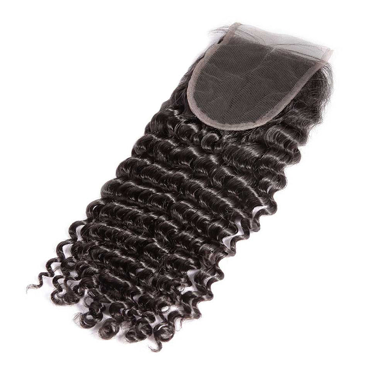 CEXXY Hair 4*4 Brazilian Hair Lace Closure Deep Wave - cexxyhair.com