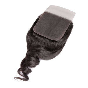 CEXXY Hair 4*4 Brazilian Hair Silk Base Closure Loose Wave - cexxyhair.com