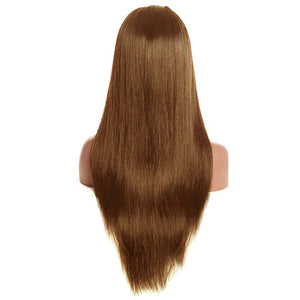 #4 Color Straight 13×4 Lace Front Wig 180% Density Human Hair Wig