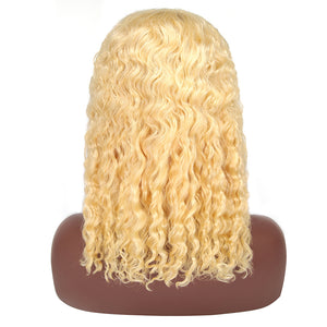 613 Curly Bob Wig Short Human Hair Wigs 150% 200% Density - cexxyhair.com