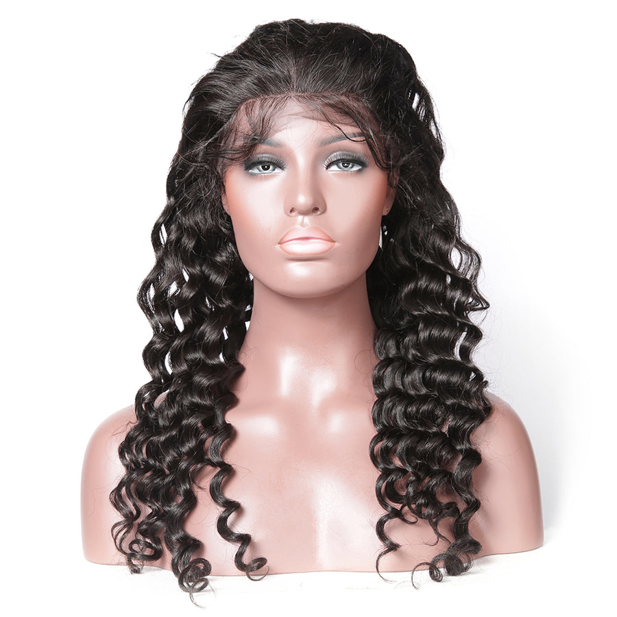 Natural Wave Full Lace Wig With Baby Hair 100% Human Hair Wigs - cexxyhair.com