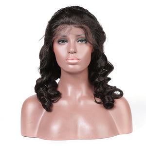 Loose Wave Full Lace Wig With Baby Hair 100% Human Hair Wigs - cexxyhair.com