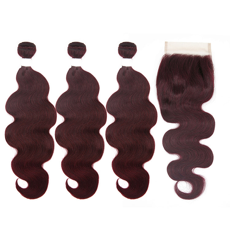 #99J Colored Body Wave Hair Extension Bundle Deal