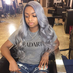 Silver Color Body Wave Virgin Hair Extension Bundle Deal