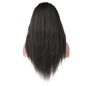 Kinky Straight 13x4 Lace Front Wig 4x4 Closure Wigs 150% 200% 250% 300% Density - cexxyhair.com