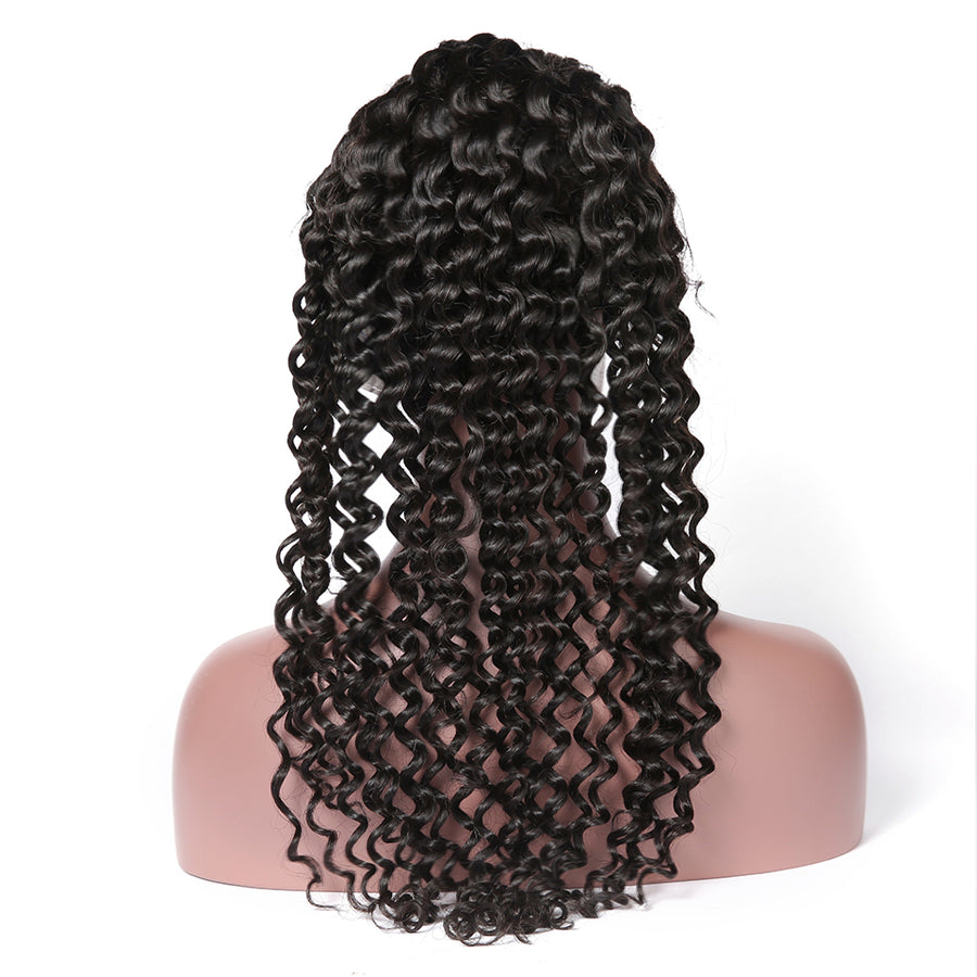 Deep Wave Full Lace Wig With Baby Hair 100% Human Hair Wigs - cexxyhair.com