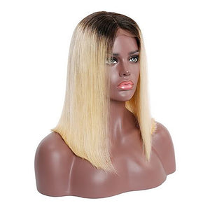 1B 613 Blonde Bob Wig Short Human Hair Wigs 150% 200% Density - cexxyhair.com