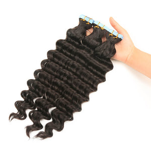 New arrivals natural wave tapes hair for black woman 50G/20PCS