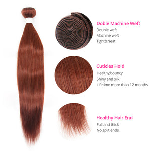 Cexxy Virgin Hair #33 Colored Hair Extension Straight Bundle Deal