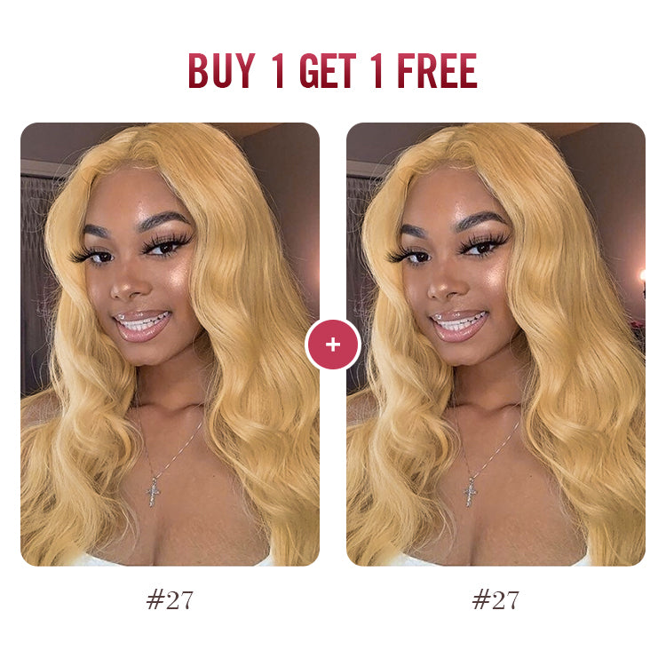 BOGO Sale, 4*4 Closure Wig Body Wave Colored Wig 180%