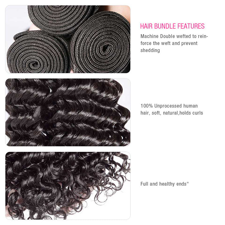 CEXXY Popular Series Virgin Hair Deep Wave Bundle Deal - cexxyhair.com