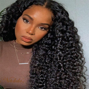 30-40in Long Wig HD Lace 5x5 Closure Wigs Curly Deep Wave Brazilian Virgin Hair