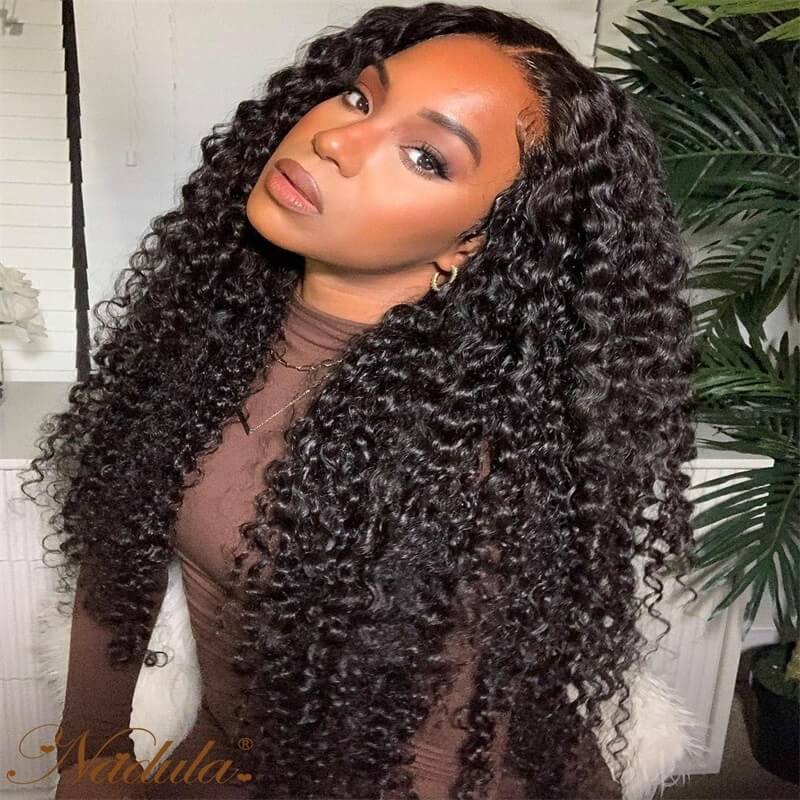 30-40in Long Wig HD Lace 5x5 Closure Wigs Curly Deep Wave Brazilian Virgin Hair