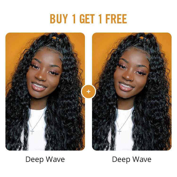 Pay 1 Get 2 Wigs, 9A 13x6 lace front wig virgin human hair