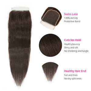 CEXXY VIRGIN HAIR #4 COLORED HAIR EXTENSION STRAIGHT BUNDLE DEAL