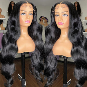 5X5 UNDETECTABLE INVISIBLE LACE GLUELESS CLOSURE LACE BODY WAVE WIG | REAL HD LACE