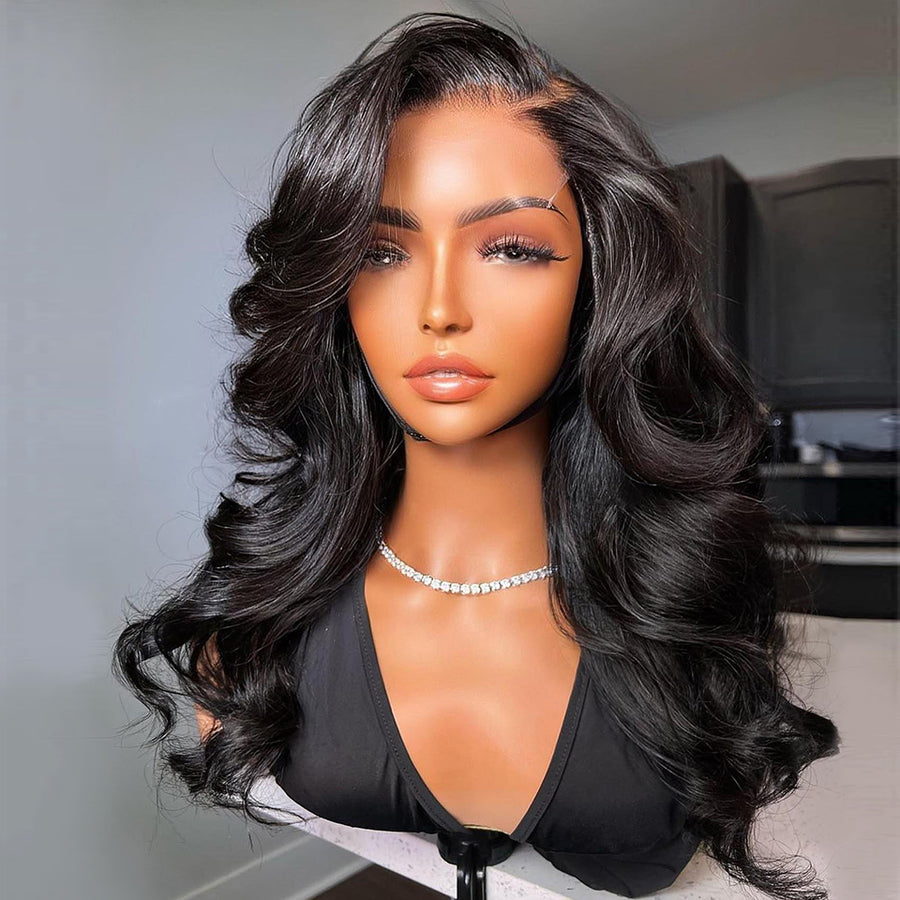 HD Lace 5x5 Closure Wigs Loose Wave Brazilian Virgin Hair