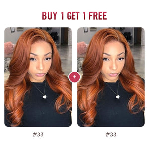 BOGO Sale, 4*4 Closure Wig Body Wave Colored Wig 180%