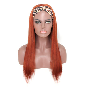 #33 Color Headband Wig 180% Density Straight Glueless Virgin Hair