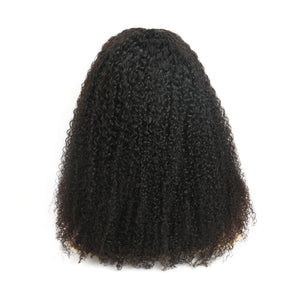 Curly V Part Wig 250% Density 18inch No Glue Upgrade V Part Wig For Women