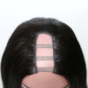 U Part Wig Straight 2*6 Brazilian Human Glueless Lace Wig