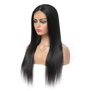 Cexxy Hair Straight 4X4 Fake Scalp Wig Virgin Hair Invisible Knot Lace Closure Wig