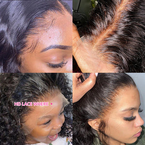 CEXXY Hair 13*4 Brazilian Hair HD Invisible Lace Frontal Deep Wave