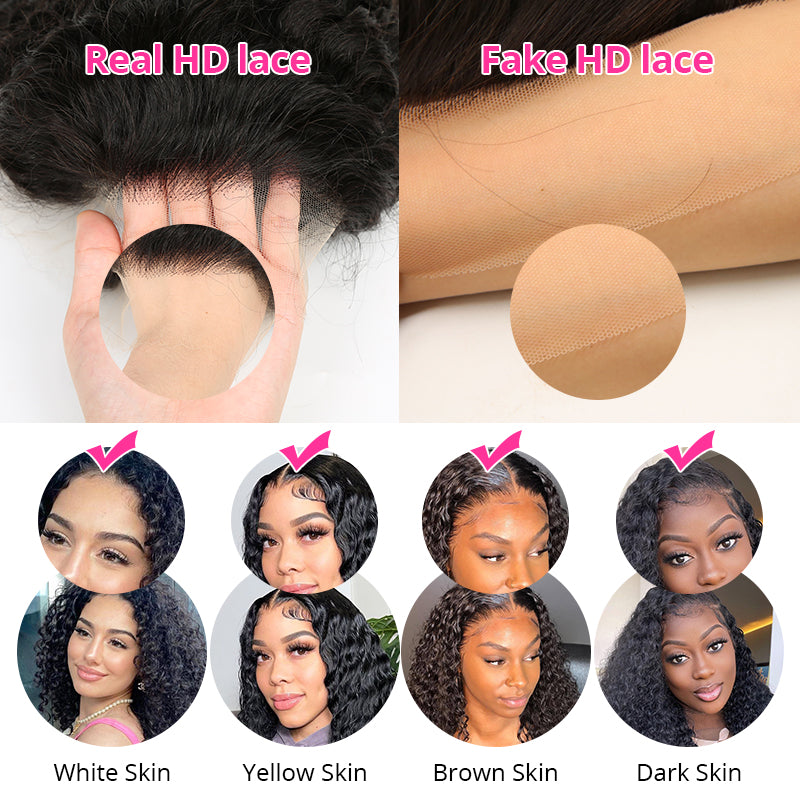 CEXXY Hair 13*4 Brazilian Hair HD Invisible Lace Frontal Deep Wave
