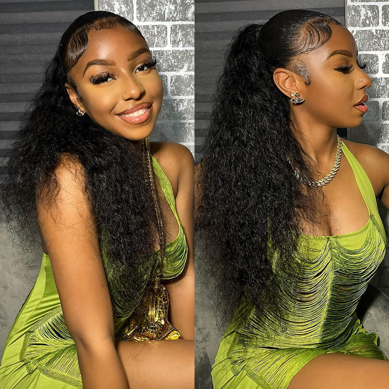 CEXXY Hair 360 Real HD Lace Frontal Wig Curly Deep Wave Human Virgin Hair