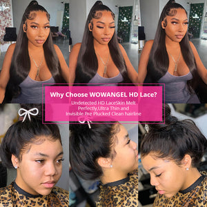 CEXXY Hair 360 Real HD Lace Frontal Wig Straight Human Virgin Hair