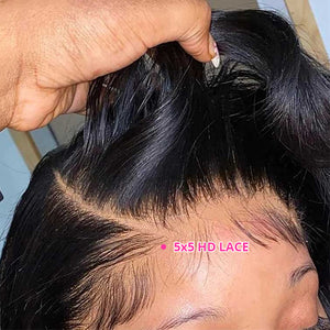 CEXXY Hair 5x5 Brazilian Hair HD Invisible Lace Closure Body Wave