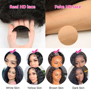 CEXXY Hair 5x5 Brazilian Hair HD Invisible Lace Closure Deep Wave