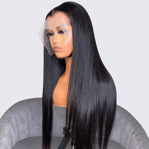 30-40in Long Wig HD Lace 13x4 Lace Front Wig Straight Undetected Lace Frontal